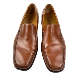 Cole Haan Light Brown Plain Front Loafers, 11